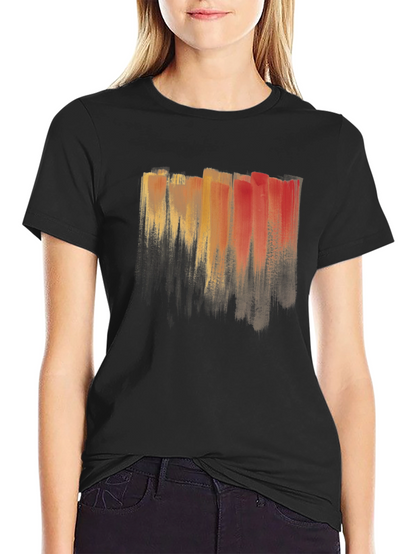 Abstract Brushstroke T-Shirt - Artistic Mens Tee