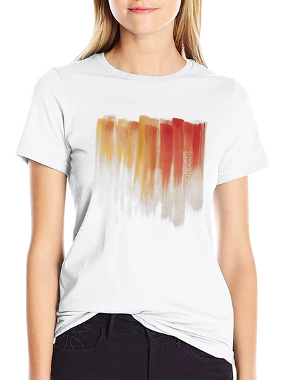 Abstract Brushstroke T-Shirt - Artistic Mens Tee