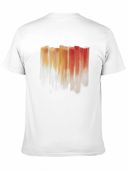 Abstract Brushstroke T-Shirt - Artistic Mens Tee
