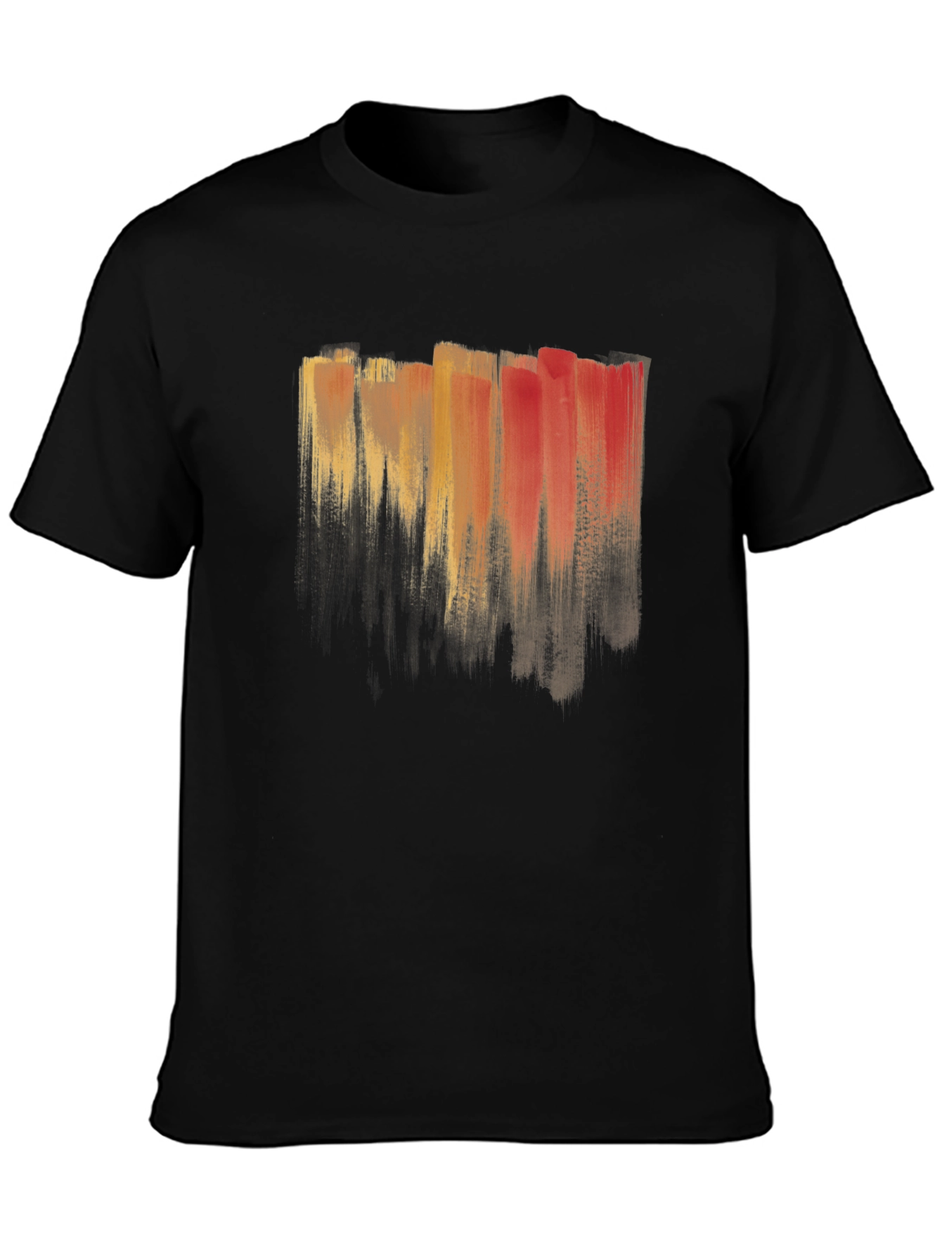 Abstract Brushstroke T-Shirt - Artistic Mens Tee