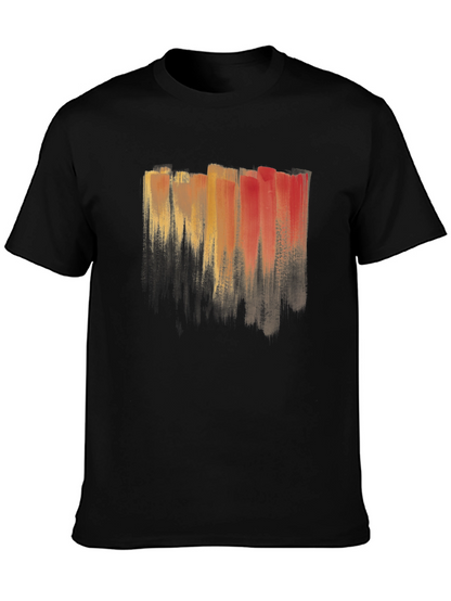 Abstract Brushstroke T-Shirt - Artistic Mens Tee