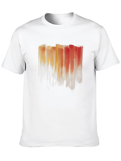 Abstract Brushstroke T-Shirt - Artistic Mens Tee