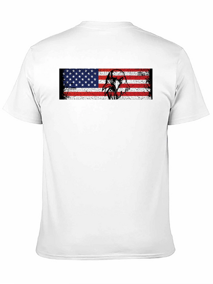 American Flag Eagle Graphic T-Shirt - Patriotic Style