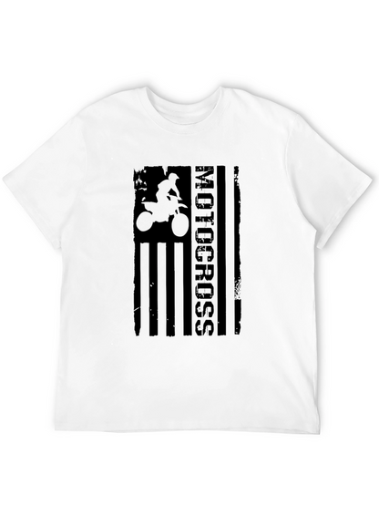 Motocross Graphic T-Shirt - Black Cotton Tee