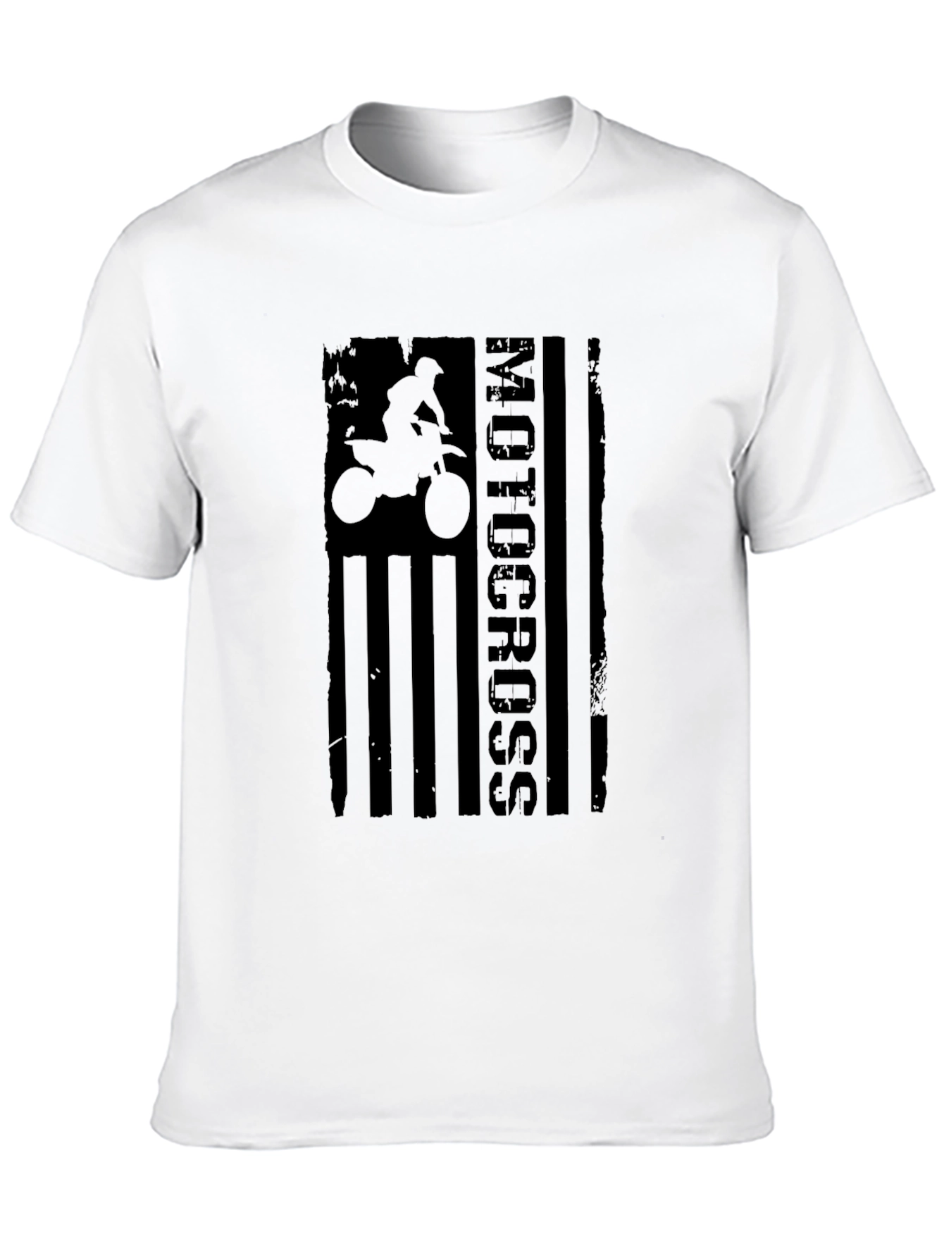 Motocross Graphic T-Shirt - Black Cotton Tee