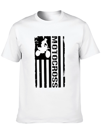 Motocross Graphic T-Shirt - Black Cotton Tee
