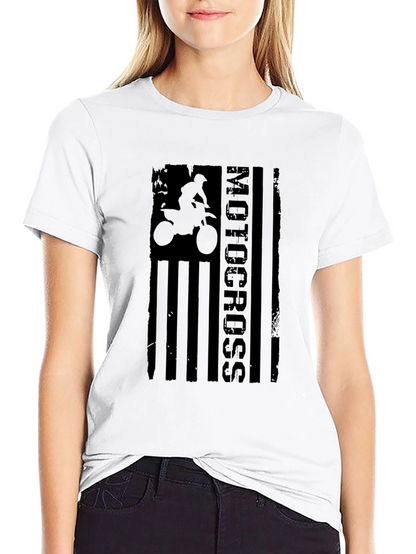 Motocross Graphic T-Shirt - Black Cotton Tee