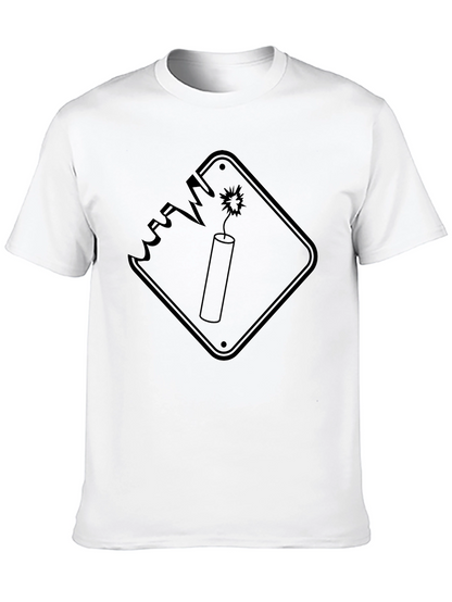 Explosive Style: Black Graphic Tee