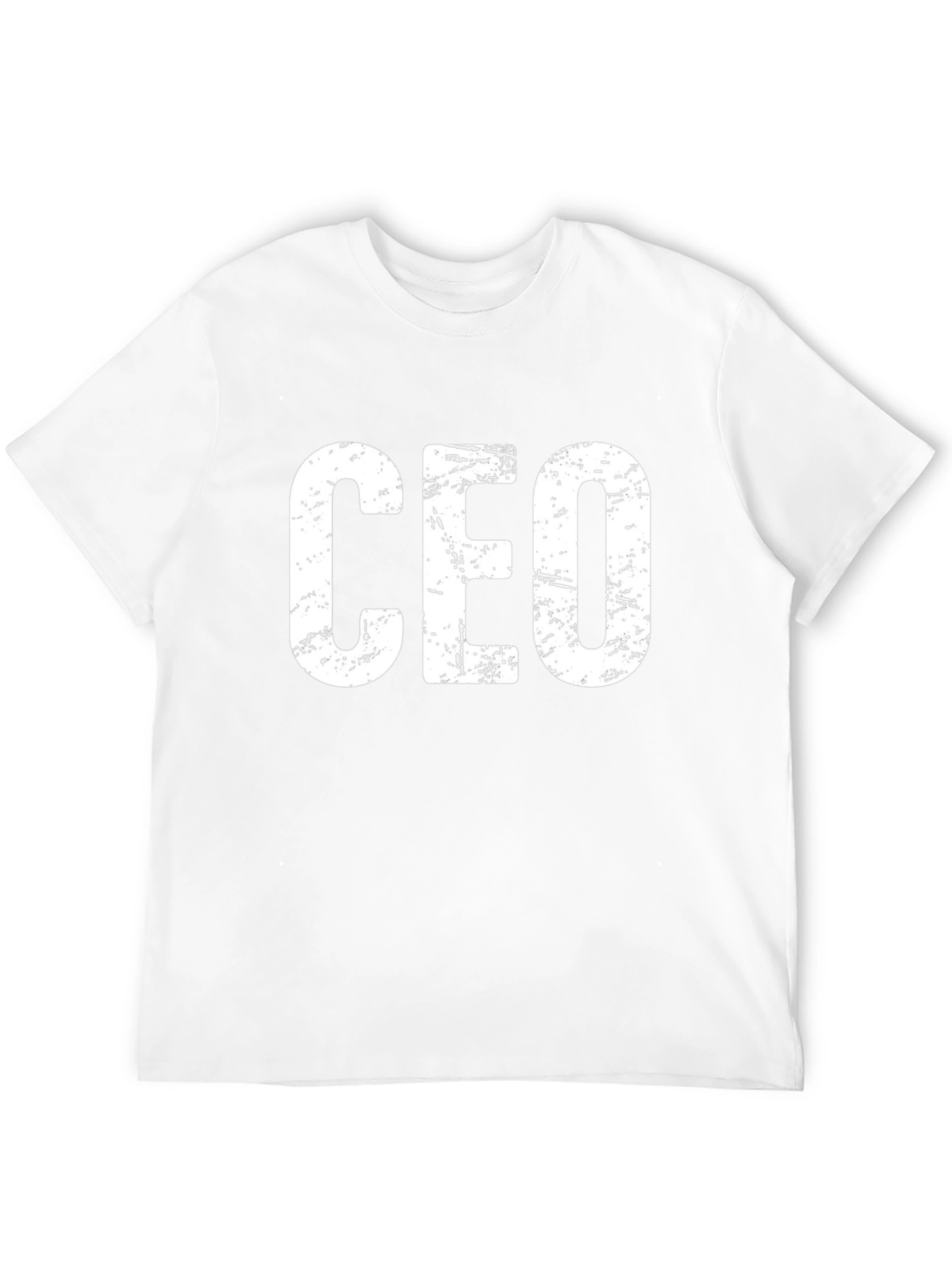 CEO Distressed Print Black T-Shirt