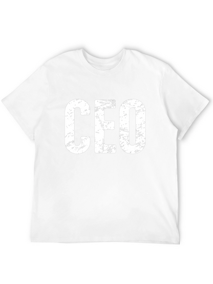 CEO Distressed Print Black T-Shirt