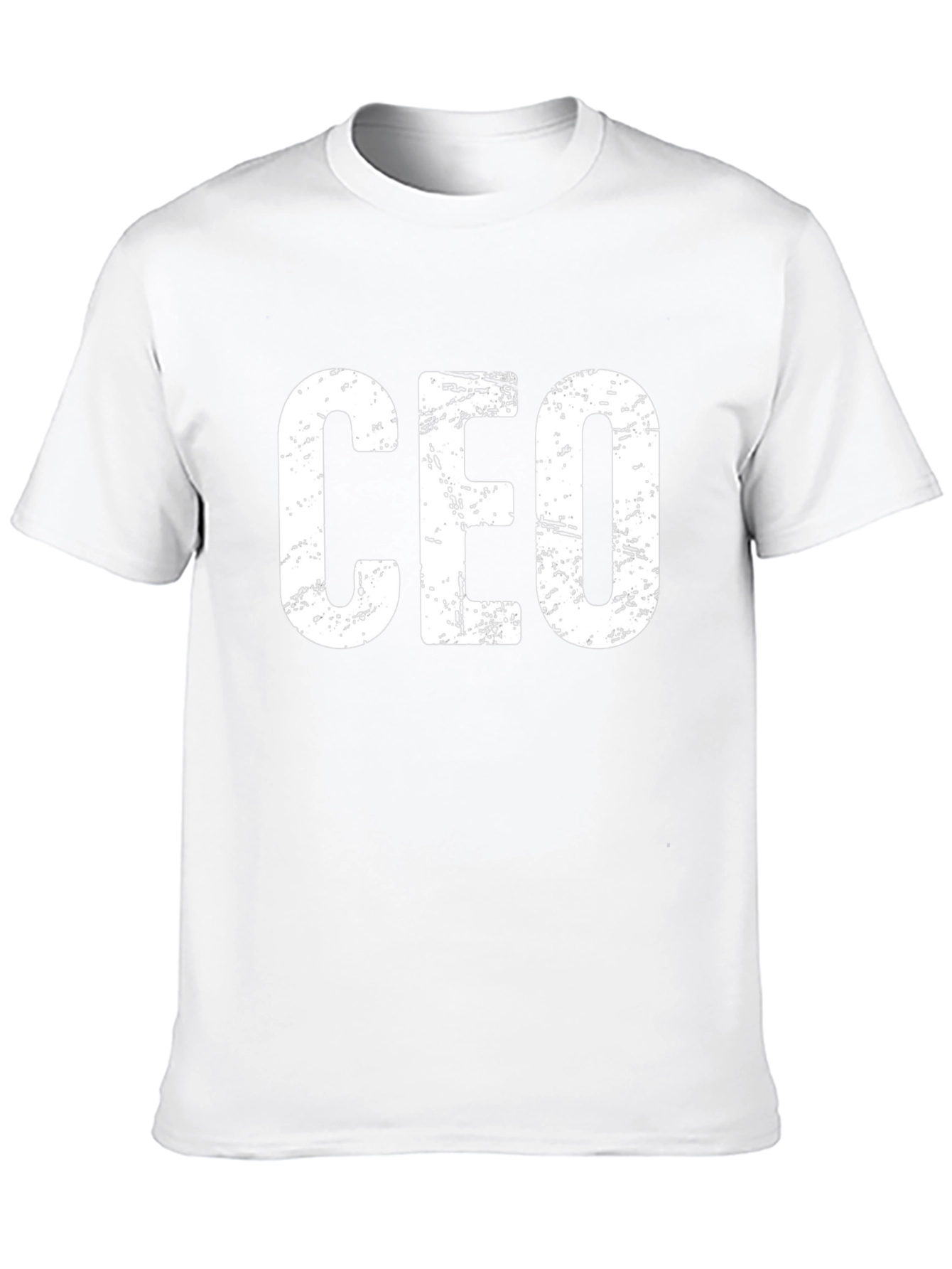 CEO Distressed Print Black T-Shirt