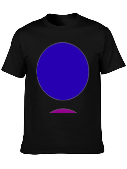 Abstract Graphic Tee - Black Cotton Blend