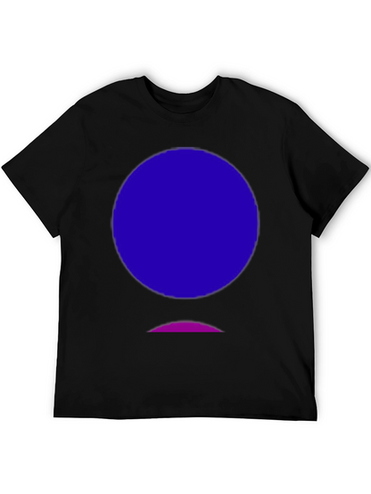 Abstract Graphic Tee - Black Cotton Blend