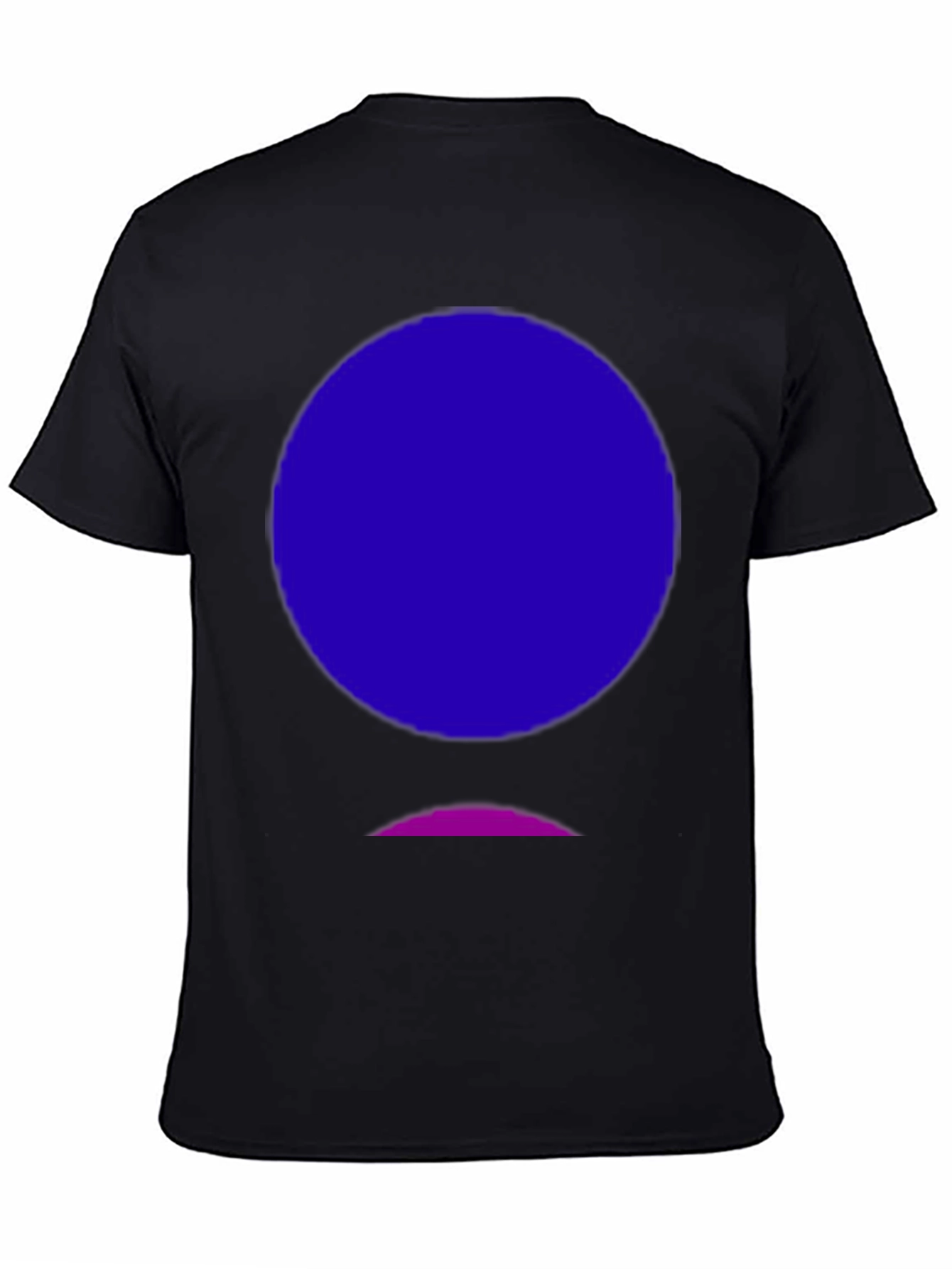 Abstract Graphic Tee - Black Cotton Blend