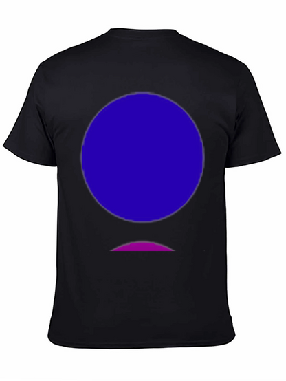 Abstract Graphic Tee - Black Cotton Blend