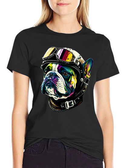 Cool Dog Biker T-Shirt