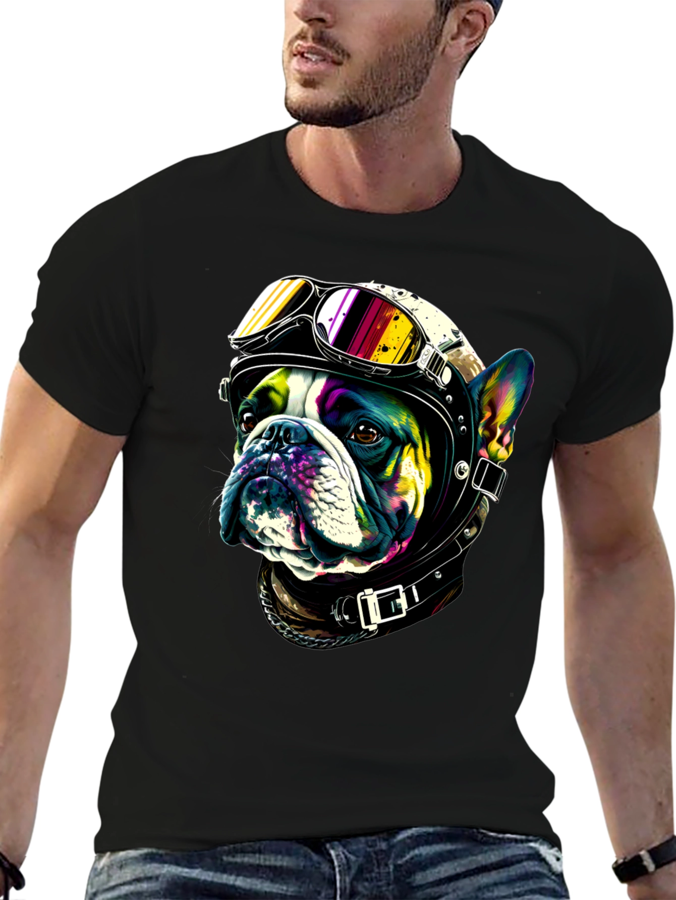 Cool Dog Biker T-Shirt