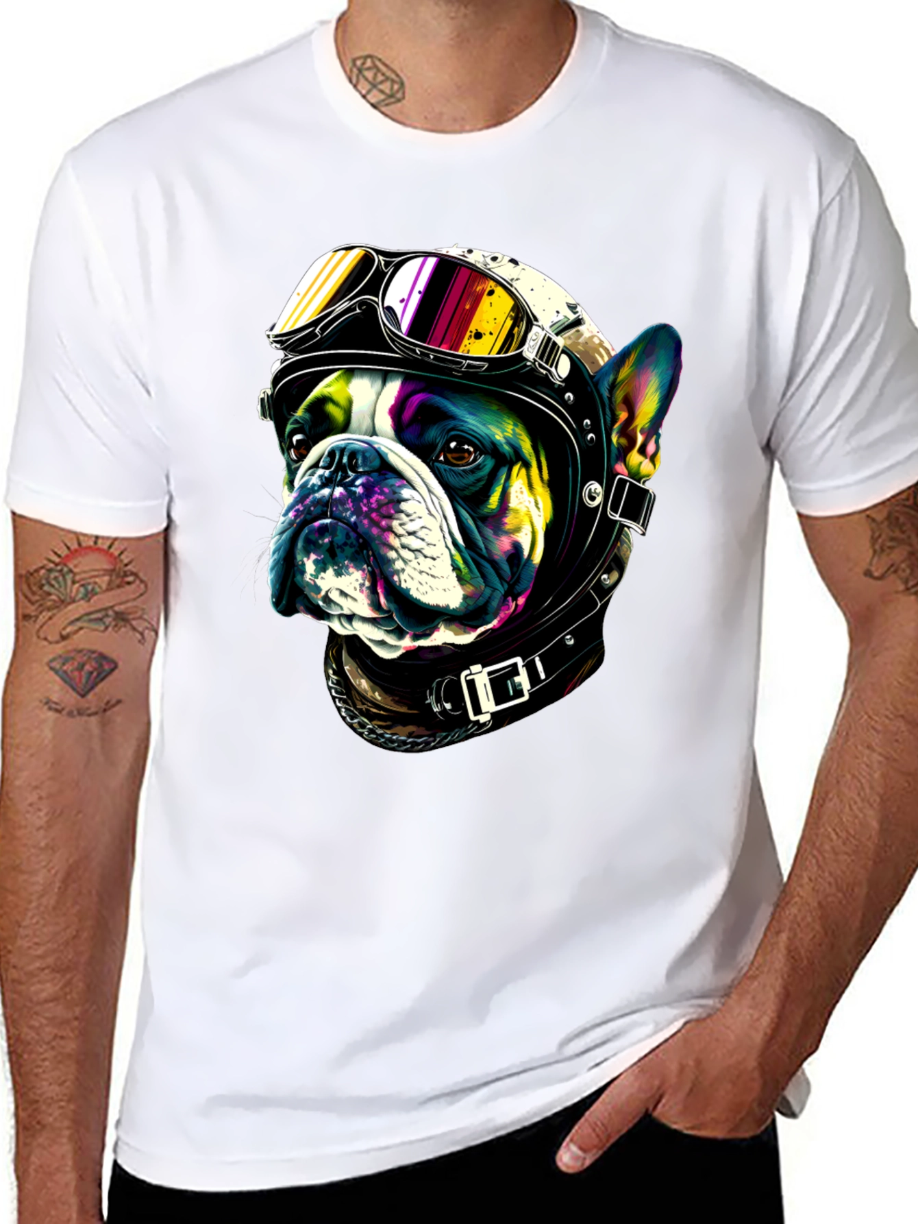 Cool Dog Biker T-Shirt