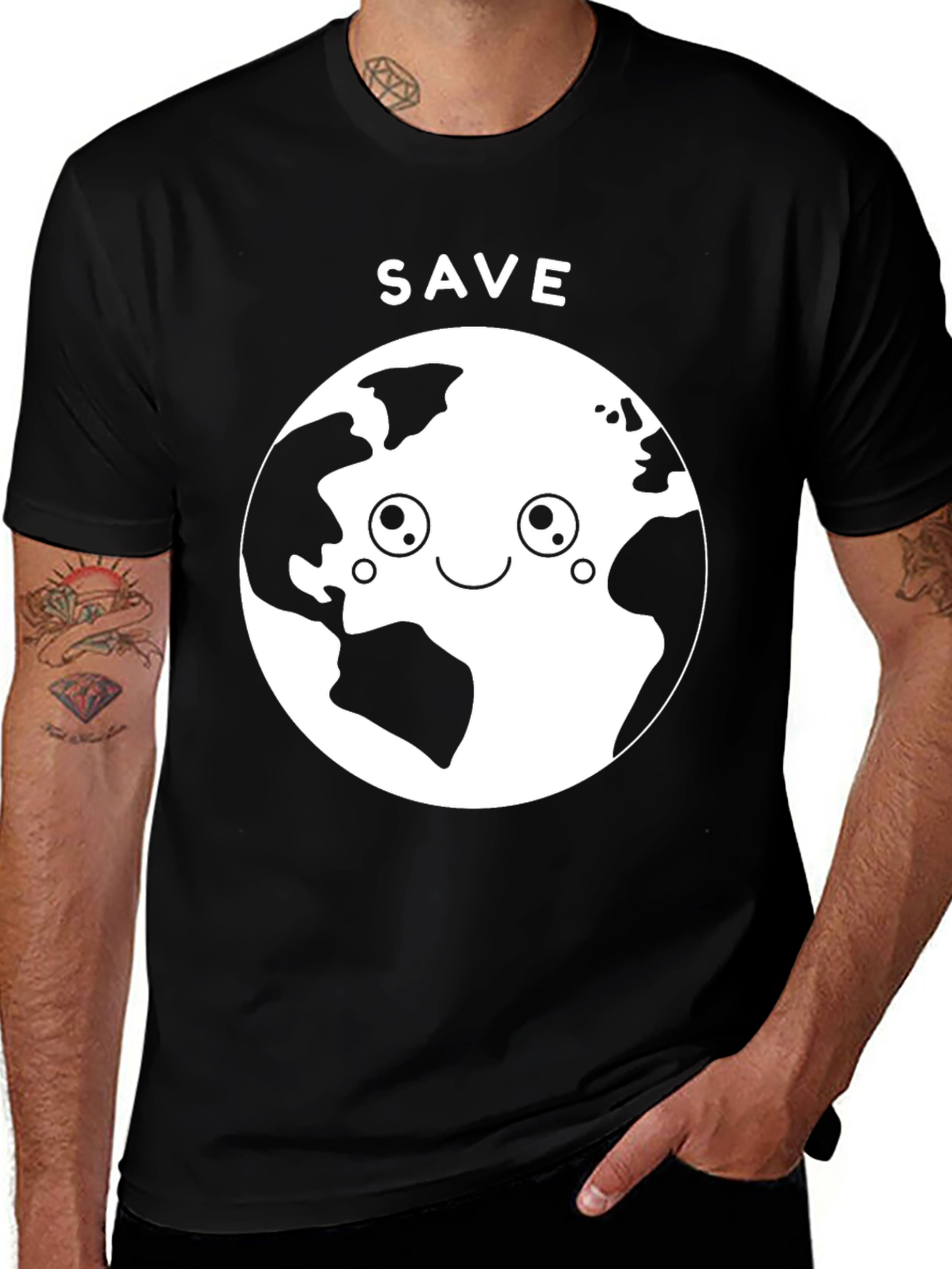 Save Earth Graphic T-Shirt - Eco Friendly