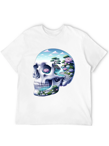 Skull Zen Garden T-Shirt - Unique Graphic Tee