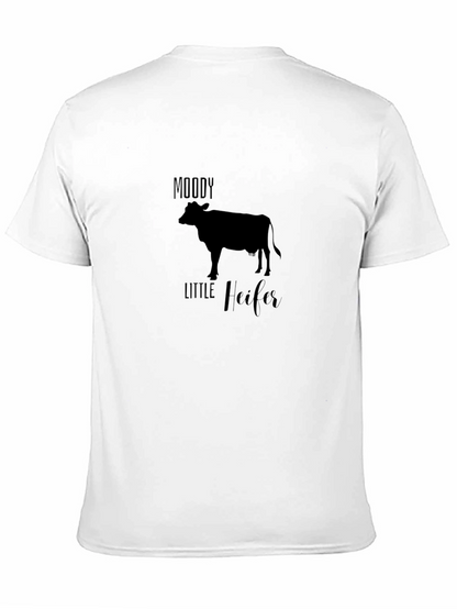 Moody Little Heifer Black Tee