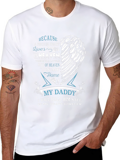 Memorial My Daddy T-Shirt - Heart in Heaven
