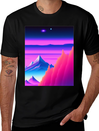 Synthwave Landscape Graphic T-Shirt