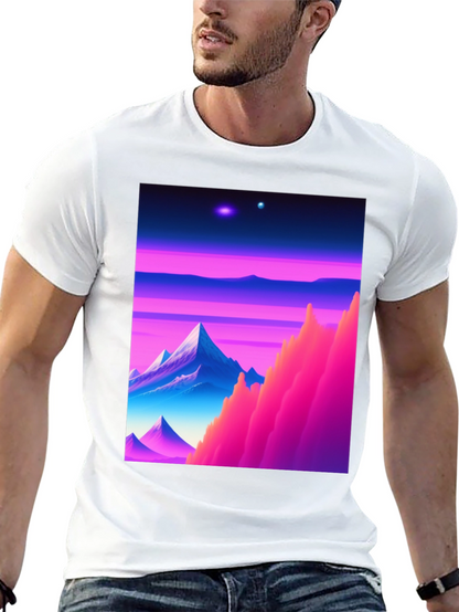 Synthwave Landscape Graphic T-Shirt