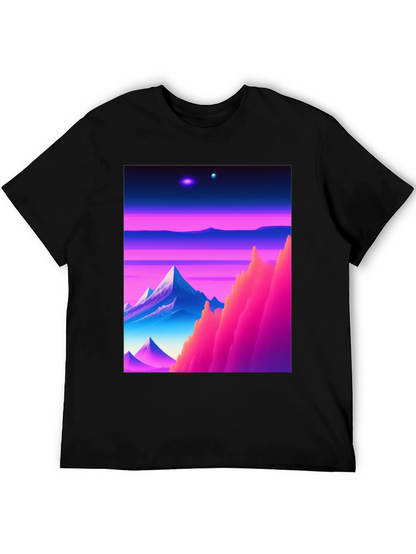 Synthwave Landscape Graphic T-Shirt
