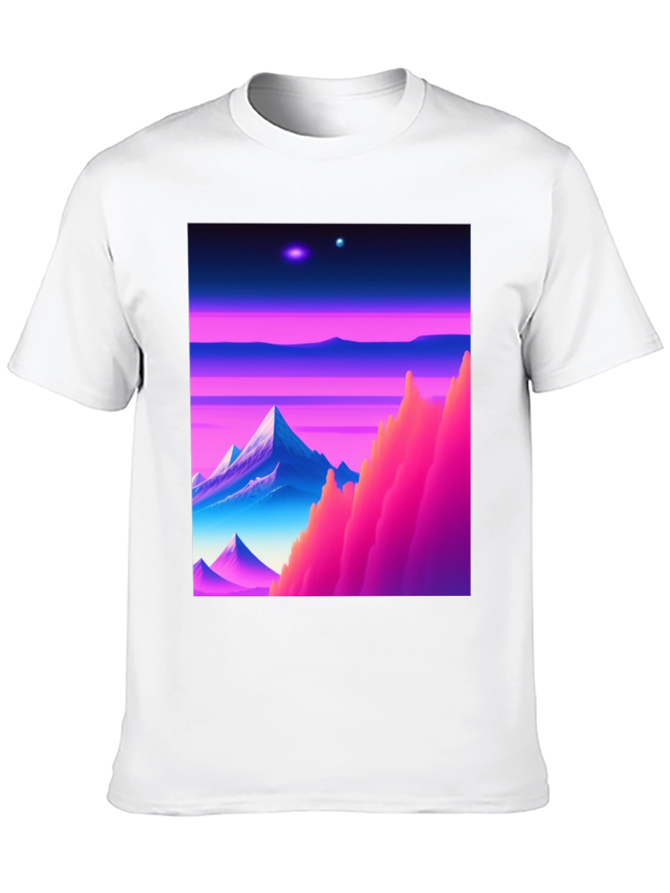 Synthwave Landscape Graphic T-Shirt