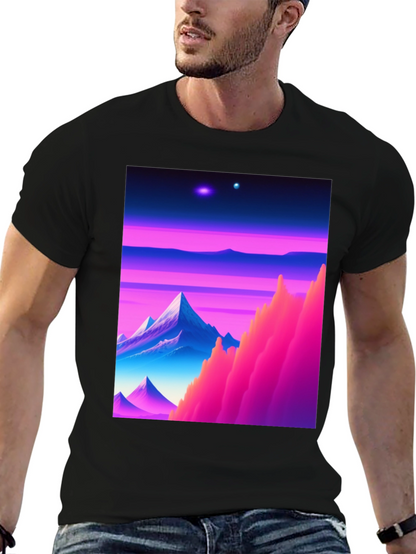 Synthwave Landscape Graphic T-Shirt