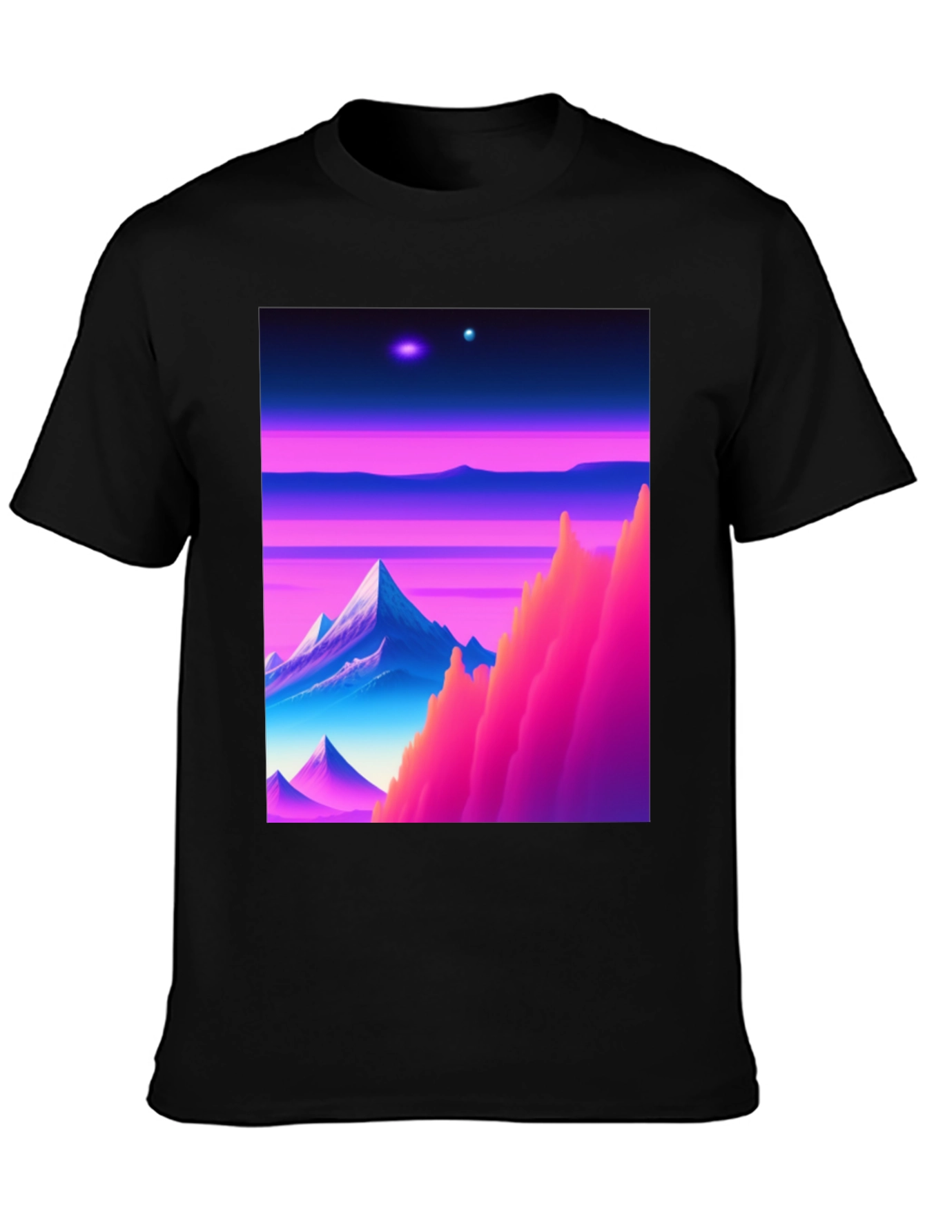 Synthwave Landscape Graphic T-Shirt