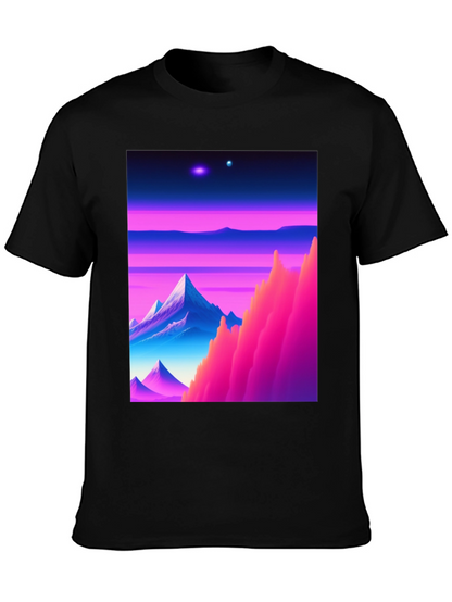 Synthwave Landscape Graphic T-Shirt
