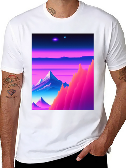 Synthwave Landscape Graphic T-Shirt