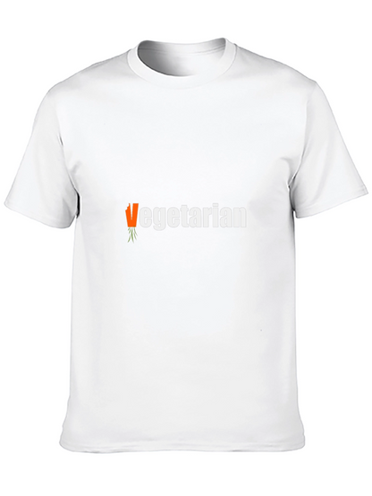 Vegetarian T-Shirt - Carrot Graphic Tee
