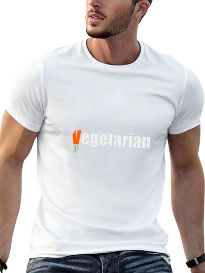 Vegetarian T-Shirt - Carrot Graphic Tee