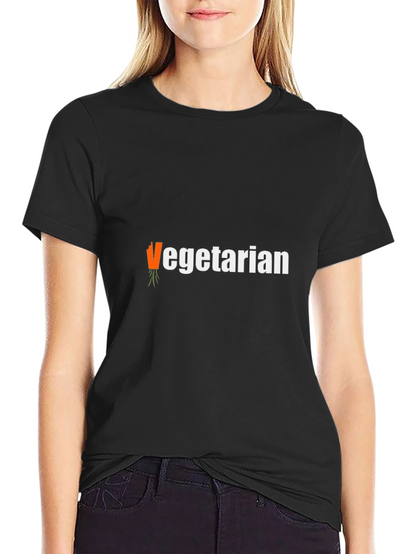 Vegetarian T-Shirt - Carrot Graphic Tee