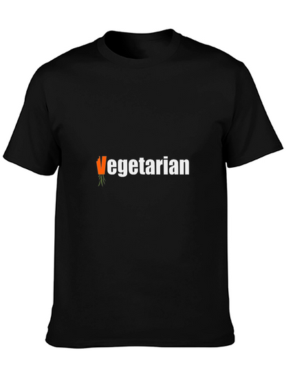 Vegetarian T-Shirt - Carrot Graphic Tee