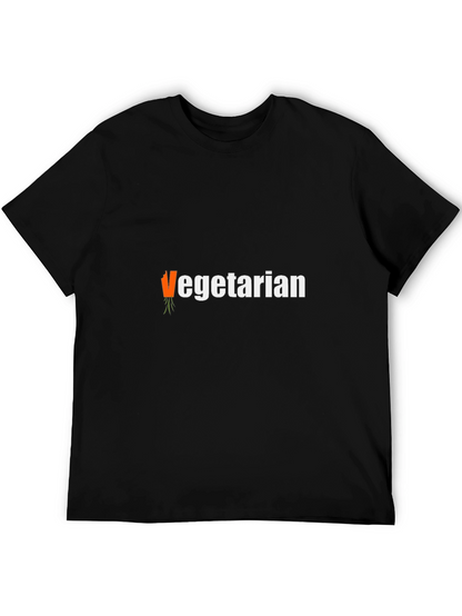 Vegetarian T-Shirt - Carrot Graphic Tee