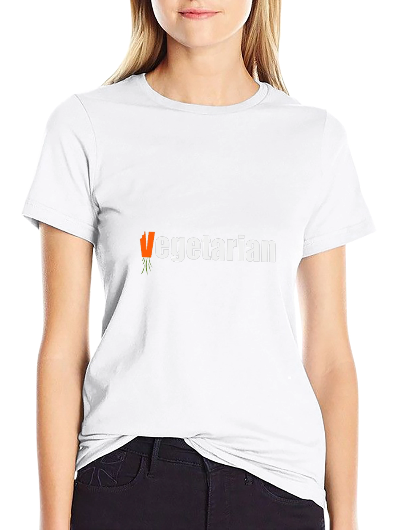 Vegetarian T-Shirt - Carrot Graphic Tee