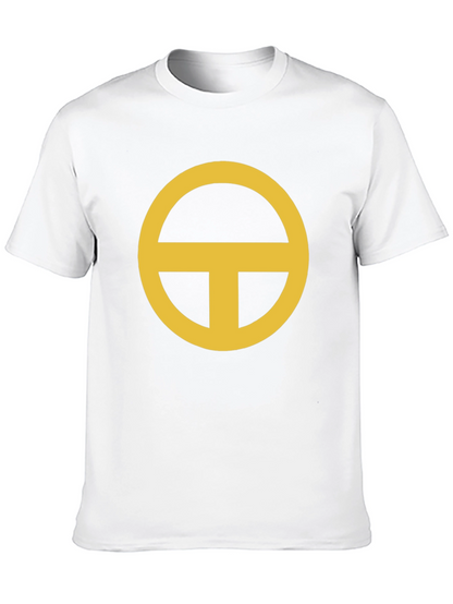 Black T-Shirt with Gold Circle-T Design