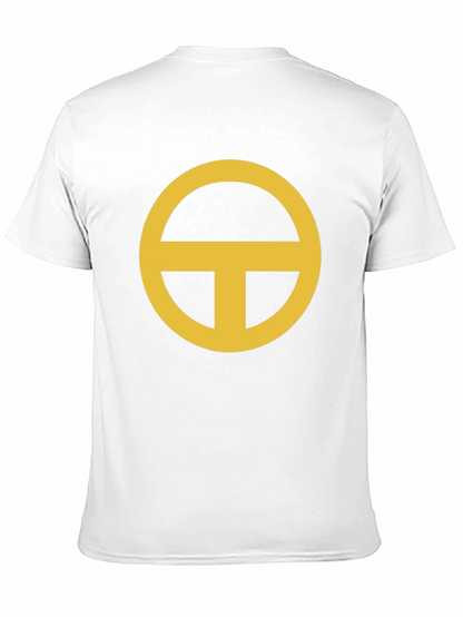 Black T-Shirt with Gold Circle-T Design