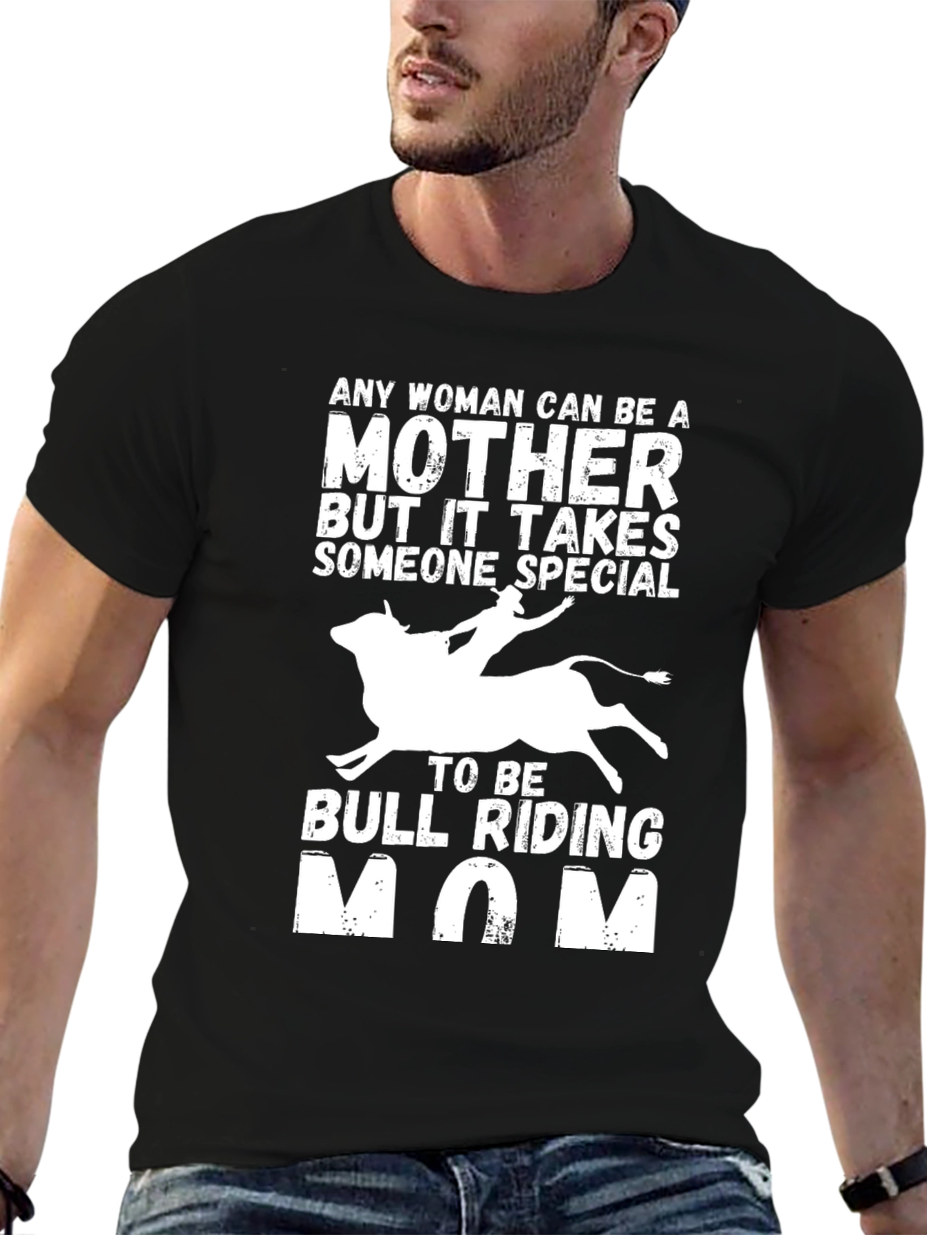 Bull Riding Mom T-Shirt - Special Mothers Gift
