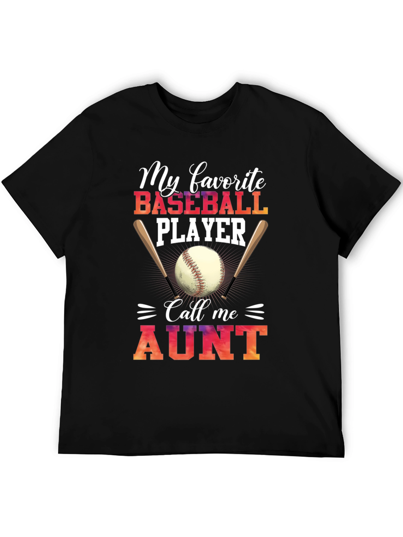 Baseball Aunt T-Shirt - My Favorite Player