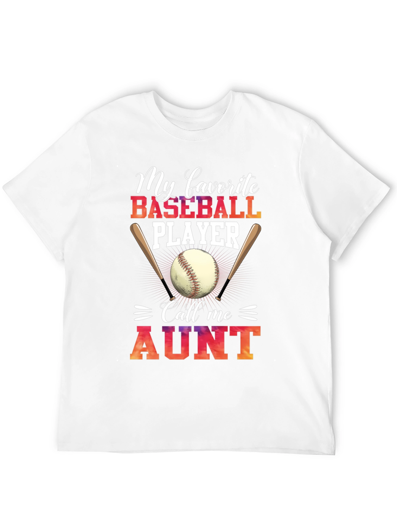 Baseball Aunt T-Shirt - My Favorite Player