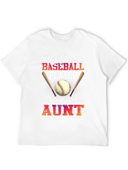 Baseball Aunt T-Shirt - My Favorite Player