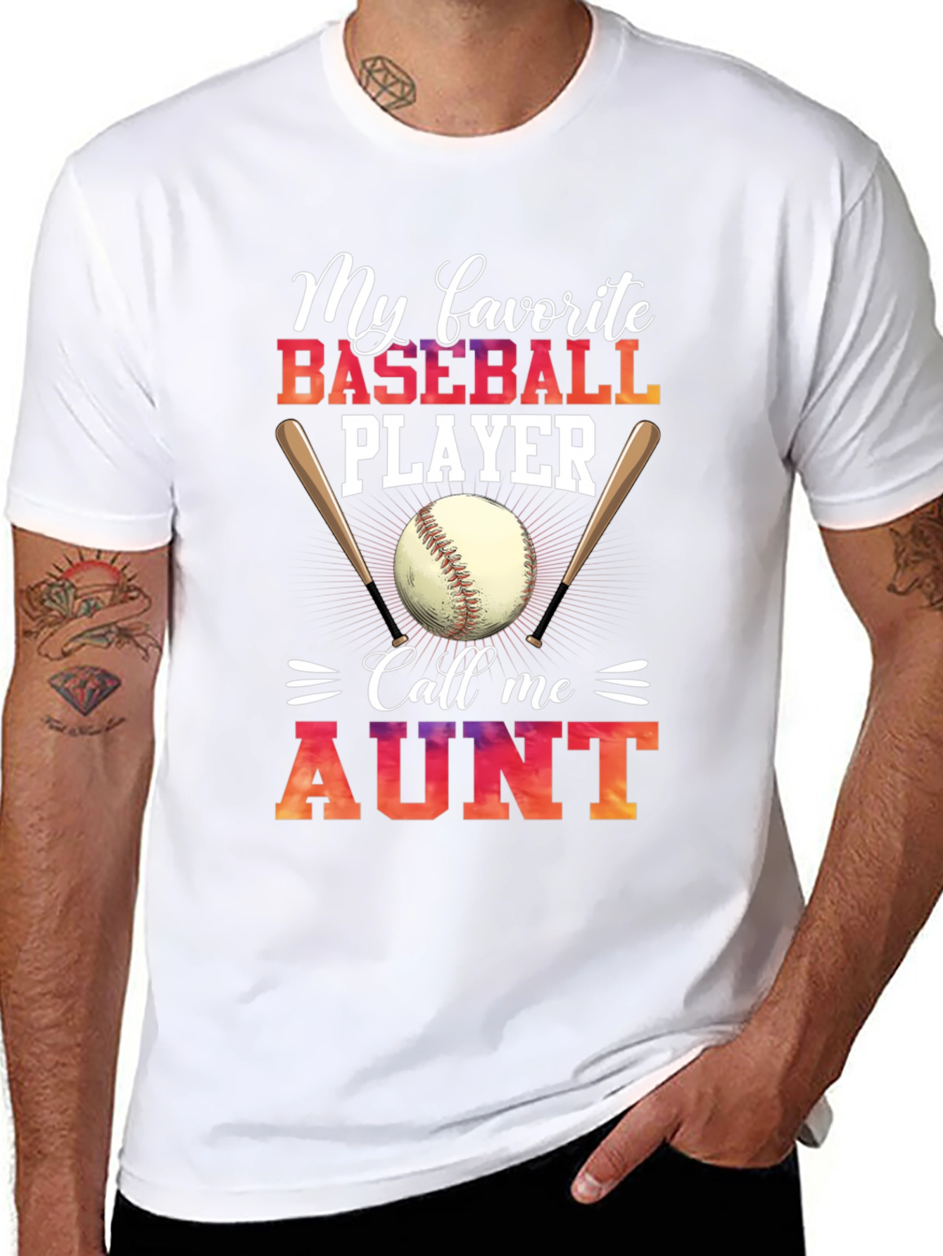 Baseball Aunt T-Shirt - My Favorite Player