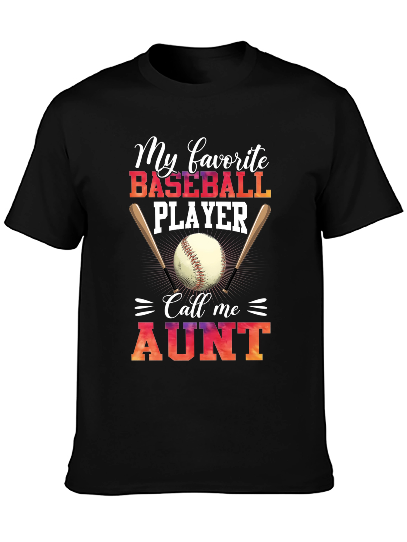 Baseball Aunt T-Shirt - My Favorite Player