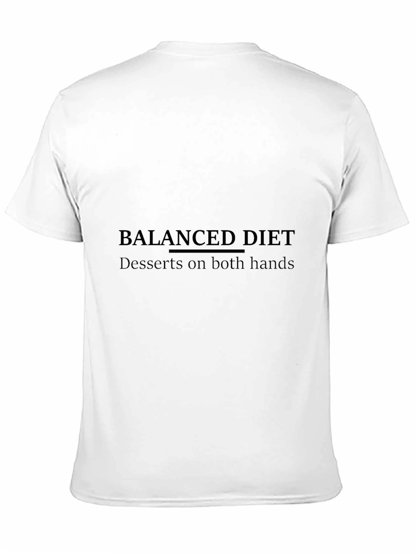 Balanced Diet Dessert T-Shirt - Humorous Graphic Tee