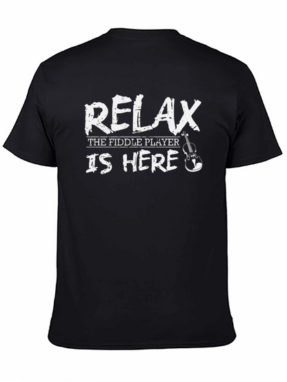 Relax Fiddle Player Graphic Tee
